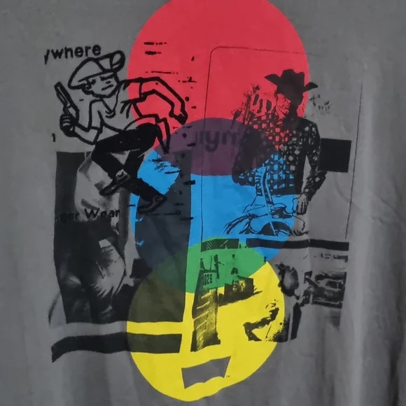 Levi's Men's Grey T-shirt with various Vintage Levi's Images on Front Size XXL - Picture 6 of 11